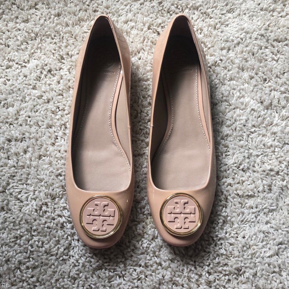 Tory Burch Cap-Toe Ballet Flat with a small heel
